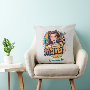 Cojín Decorativo Arte Retro Mama Pop Personalizado (10)