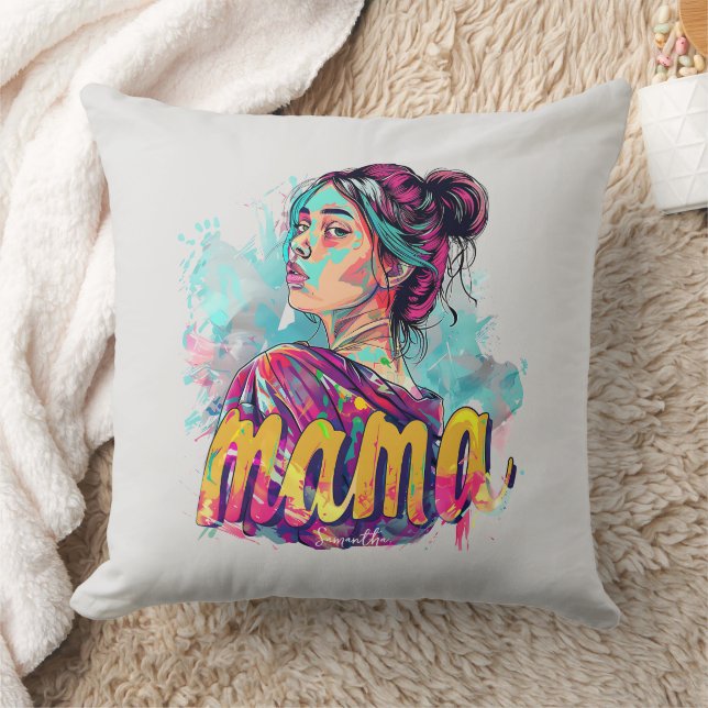 Cojín Decorativo Arte Retro Mama Pop Personalizado (13) (Manta)