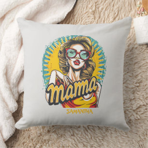 Cojín Decorativo Arte Retro Mama Pop Personalizado (17)