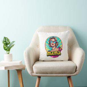 Cojín Decorativo Arte Retro Mama Pop Personalizado (3)
