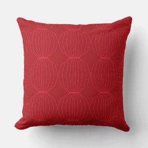 Cojín Decorativo Arte rojo, rosa, fresco, único, moderno y decorati