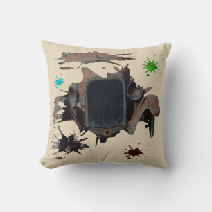 Cojín Decorativo Arte Rústico Vintage de Grunge.