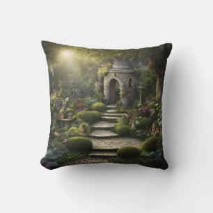 Cojín Decorativo Arte santuario de jardines