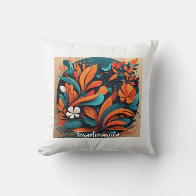 Cojín Decorativo Arte Simbólico Transformación (Anverso)