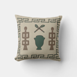 Cojín Decorativo Arte tribal africano abstracto