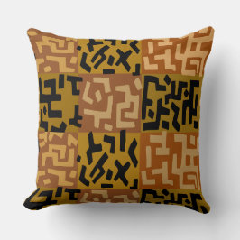 COJÍN DECORATIVO ARTE TRIBAL AFRICANO BAKUBA