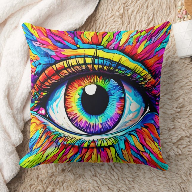 Cojín Decorativo Arte visual vibrante (Manta)