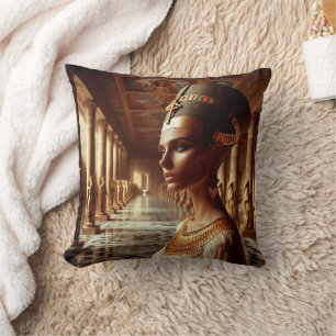Cojín Decorativo Artefacto nefertari egipcio: Civilización Antigua