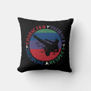 Cojín Decorativo Artes Marciales - Valores Fundamentales del Karate