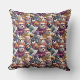 Cojín Decorativo Artic Polar Bears Ski Club