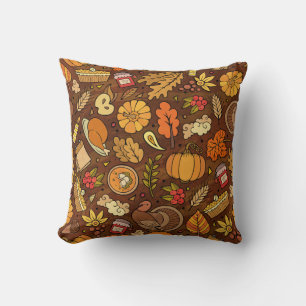 Cojín Decorativo Artículos de Acción de Gracias: Patrón personaliza