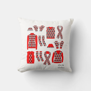 Cojín Decorativo Artículos de Patrón de Argyle Deseos Cálidos Almoh