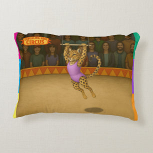 Cojín Decorativo Artista de trapecio leopardo Lena