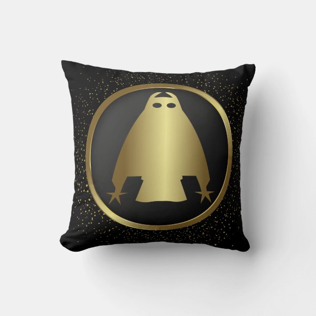 Cojín Decorativo Artistas antiguos - Lechuza dorada (Anverso)