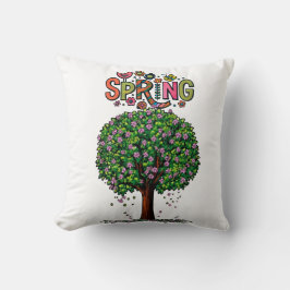 Cojín Decorativo Artistic Spring Blossom Tree Graphic 