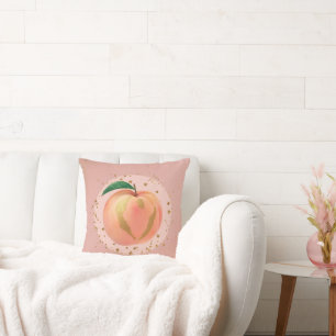 Cojín decorativo artístico Creamy Peach AI
