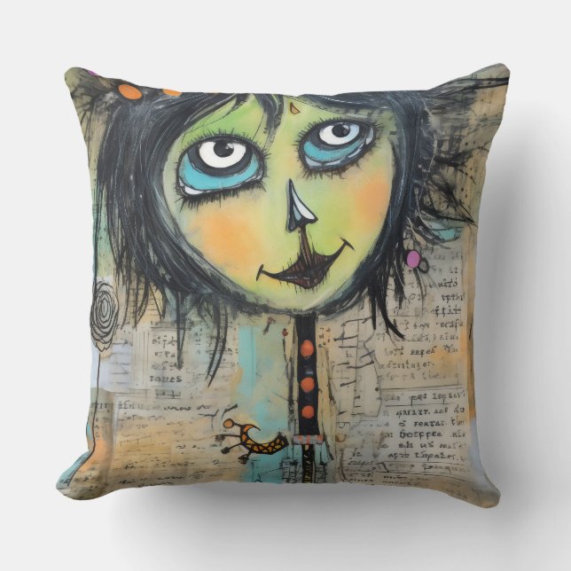 Cojín Decorativo ArtLady 5 Encantador y afligido (Anverso)