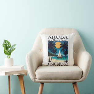 Cojín Decorativo Aruba, una isla feliz