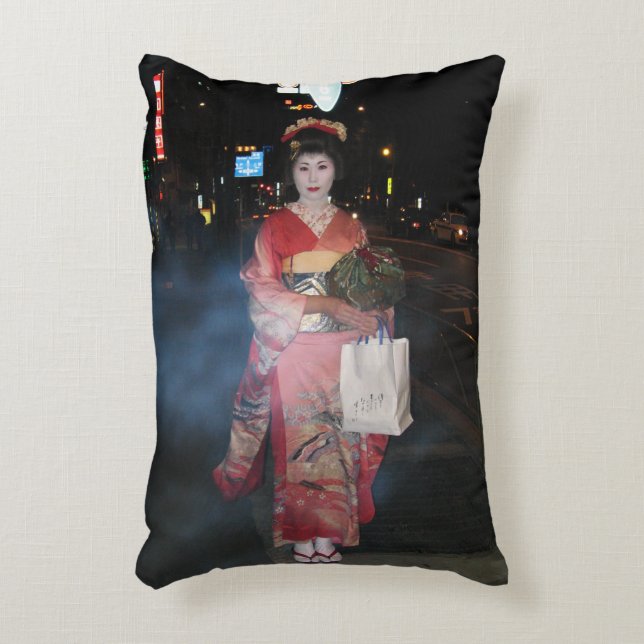 Cojín Decorativo Asakusa Geisha Neo Tokyo (Frente (Vertical))