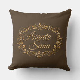 Cojín Decorativo Asante Sana Espresso & Tan  – Rectangular Gilded F