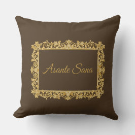 Cojín Decorativo Asante Sana Espresso & Tan Reversible – Dorado Fr