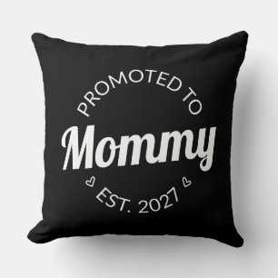 Cojín Decorativo Ascendida a Mamá Est 2027 Anuncio de Nueva Mamá I