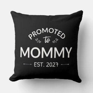 Cojín Decorativo Ascendida a Mamá Est 2027 Anuncio de Nueva Mamá II