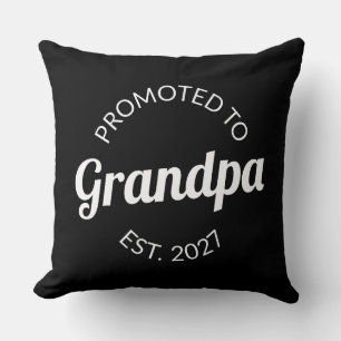 Cojín Decorativo Ascendido a Abuelo Desde 2027 Nuevo Papá Yo