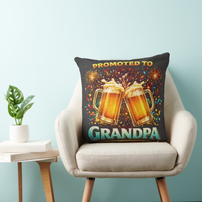 Cojín Decorativo Ascendido a Abuelo Futuro (Silla)