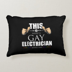 Cojín Decorativo Así Se Ve Un Electricista Gay Como LGBT
