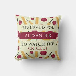 Cojín Decorativo Asiento Reservado para Jugador de Críquet