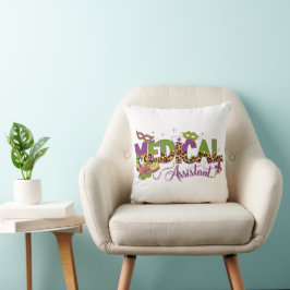 Cojín Decorativo Asistente Médico - Mardi Gras