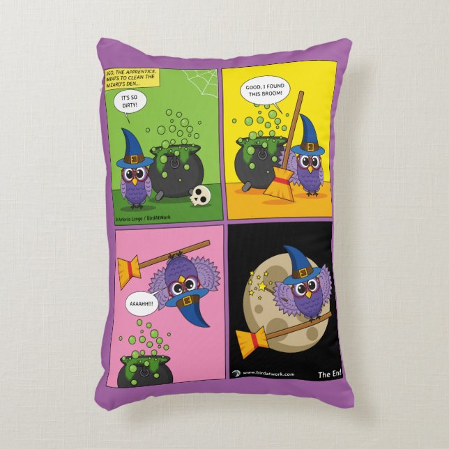 Cojín Decorativo Asistente para aprendices - Limpieza (Frente (Vertical))