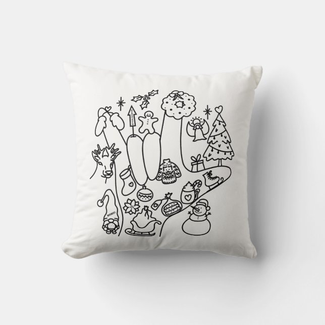 Cojín Decorativo ASL ILY – Winter Vibes  (Anverso)