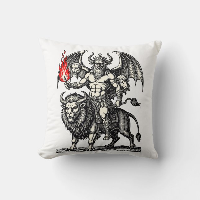 Cojín Decorativo Asmodeus Infernal (Anverso)
