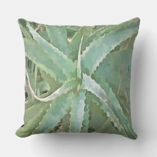 Cojín Decorativo Asombroso arte acrílico de Aloe Vera