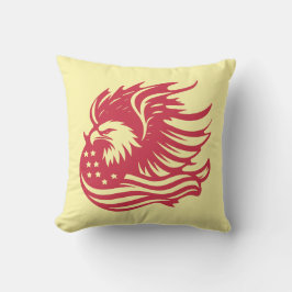 Cojín Decorativo Asombroso arte digital de águilas patrióticas