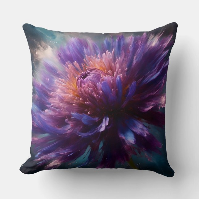 Cojín Decorativo Asombroso Aster Blossom (Anverso)