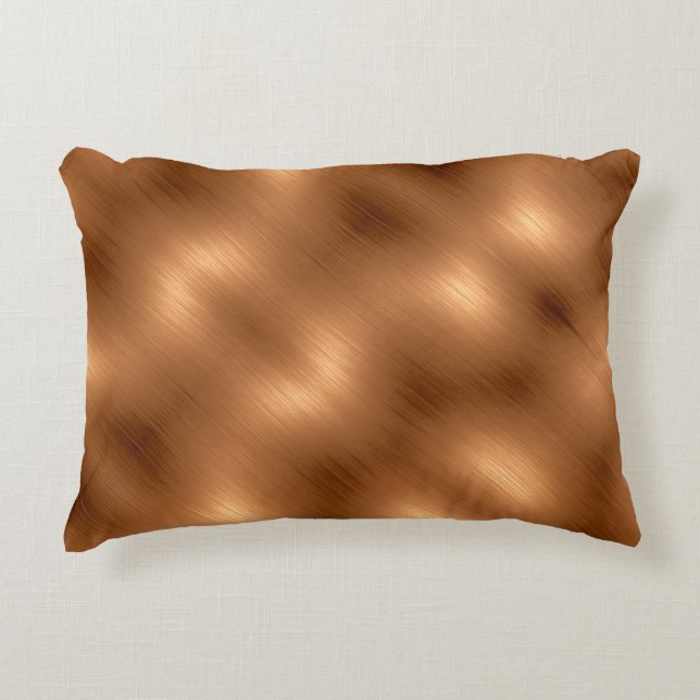 Cojín Decorativo Aspecto de cobre cepillado (Anverso)