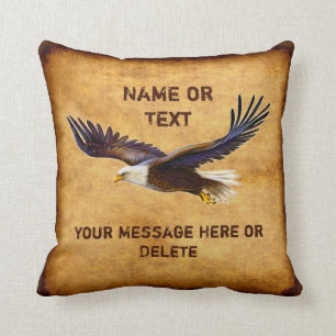 Cojín Decorativo Aspecto de cosecha personalizada Regalos de águila