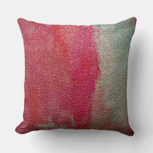 Cojín Decorativo Aspecto de cuero rosa