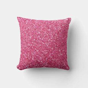 Cojín Decorativo Aspecto de purpurina rosa