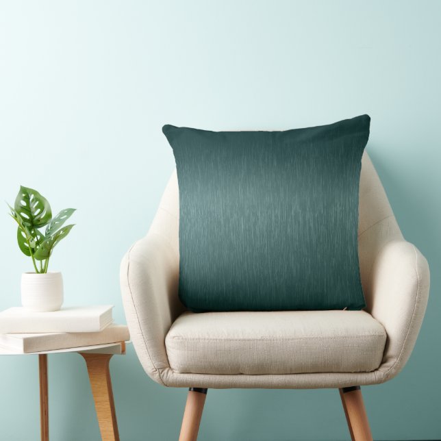 Cojín Decorativo Aspecto metálico de aluminio cepillado verde cerra (Silla)