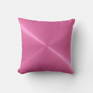 Cojín Decorativo Aspecto Metalizado del acero inoxidable rosado met