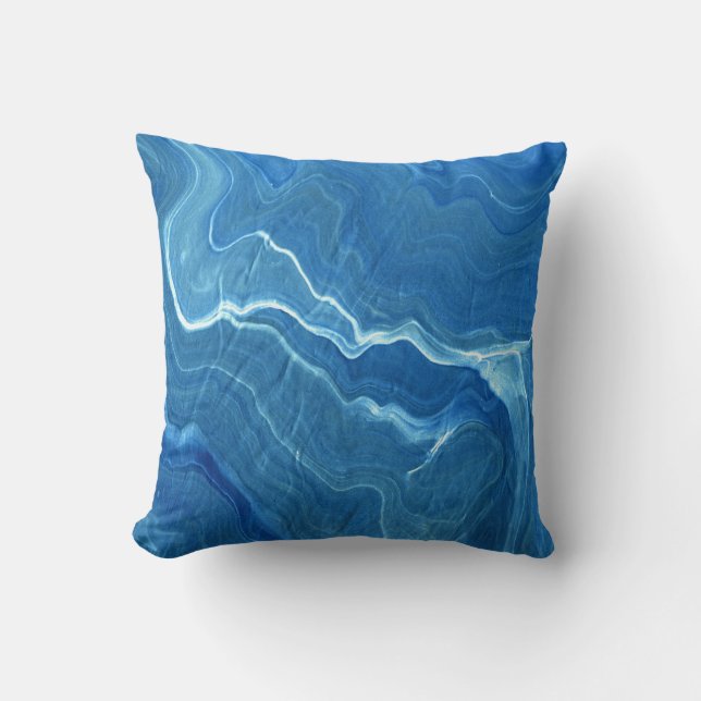 Cojín Decorativo Astración del árido de mármol azul (Anverso)