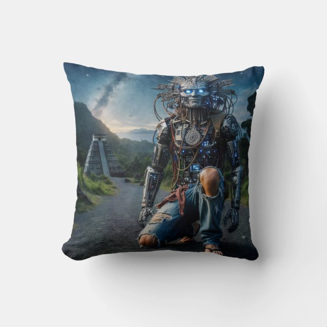 Cojín Decorativo Astral Blue Jeans Warrior (Anverso)