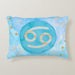Cojín Decorativo Astrología del cáncer Rasgos del Rótulo zodiaco Al