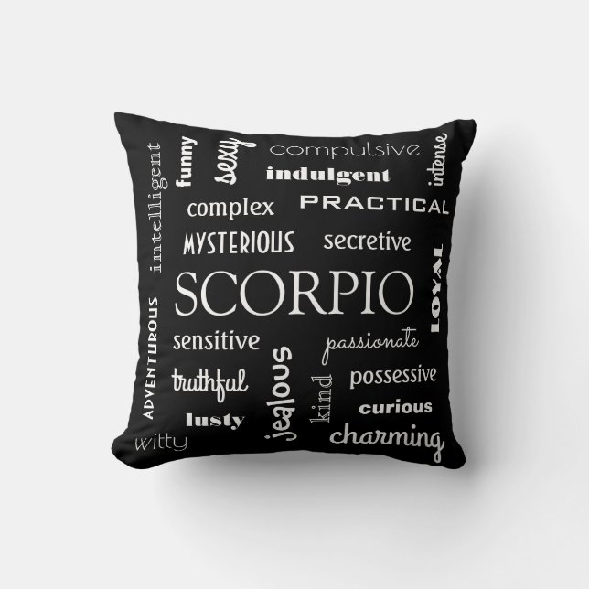 Cojín Decorativo Astrología Escorpio (Anverso)