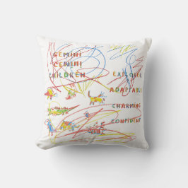 Cojín Decorativo Astrología infantil Gemini Pillow Zodiac