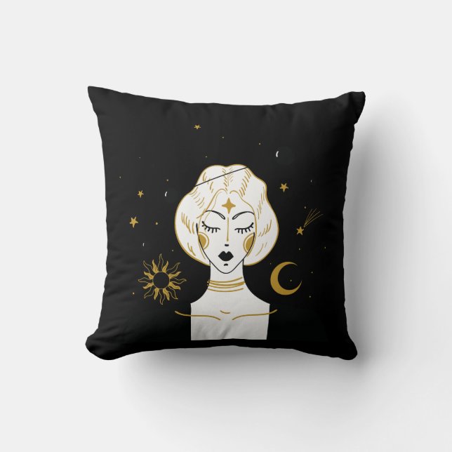 Cojín Decorativo Astrología Star Round Pillow (Anverso)